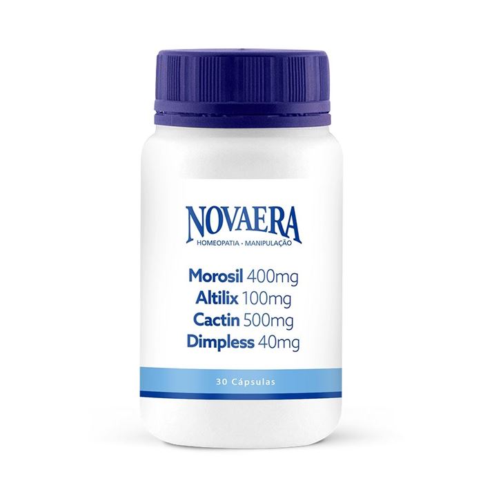 Morosil 400mg + Altilix 100mg + Cactin 500mg + Dimpless 40mg 30 Cápsulas